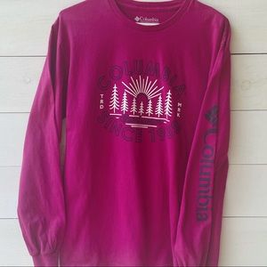 Men’s Long sleeved Columbia tee